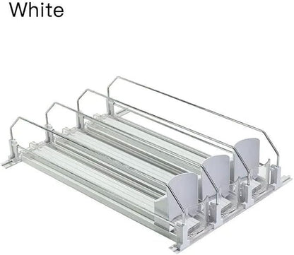 Can Dispenser, 1 Set/3 Counts Can Dispenser with Positioning Buckle, Soda Can Organizer, Drink Organizer for Fridge, Freezer Safe Kitchen Gadgets,Kitchen Storage Rack (1 Set-31cm/12.2in*42cm/16.5in)