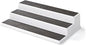 Copco 3-Tier Non-Skid Spice Rack Organizer for Kitchen Cabinet or Pantry, 15-Inch Tiered Shelf, White/Gray, Slip-Resistant Design for Jars and Bottles