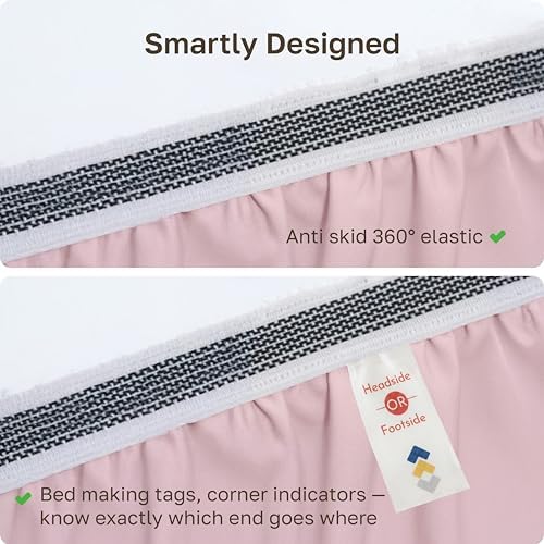 California Design Den 100% Organic Cotton Twin Fitted Sheets, Pink - Image 5