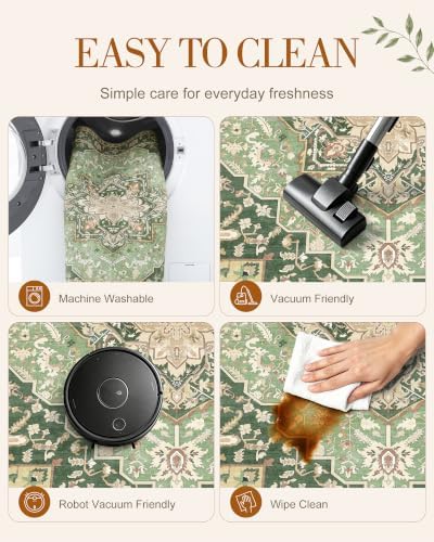 OLANLY 2x6 Washable Runner Rug, Soft Non Slip Carpet for Hallway Kitchen - Image 6