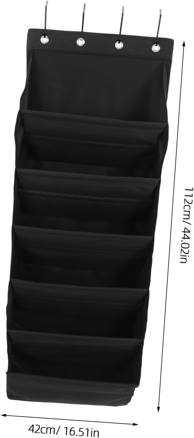 Zerodeko Multi Door Hanging Organizer Bag Versatile Storage Pouch with Multiple Pockets for Shoes Hats and More Door Installation