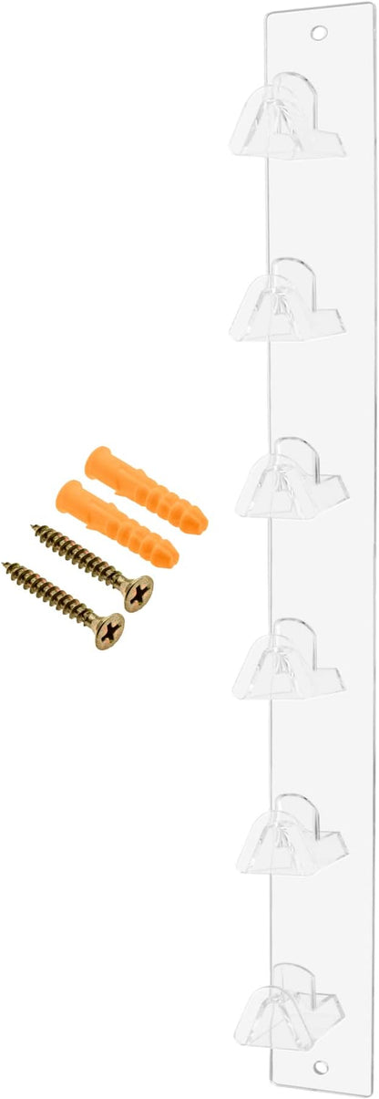 Marketing Holders 2 Pack Sunglasses Holder 6 Pair Wall Mount with Hardware Retail Stores Pharmacies Supermarkets Gift Shops Beach Wear and Bait Shops Lightweight Easy Access Clear Acrylic
