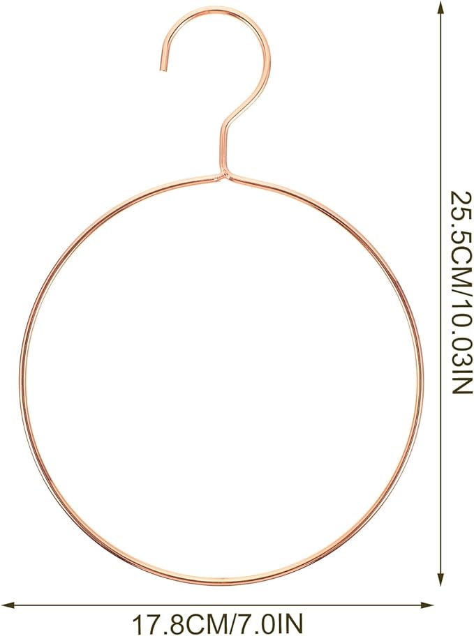 PRETYZOOM Hanging Scarf Organizer Round Ring Hanger Scarf Rack Tie Hangers for Closet