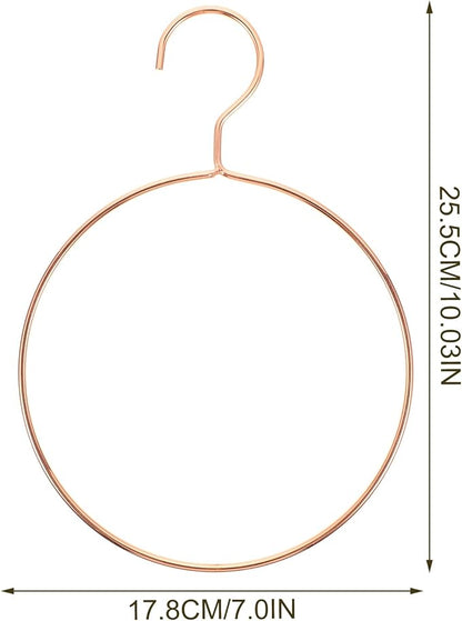 PRETYZOOM Hanging Scarf Organizer Round Ring Hanger Scarf Rack Tie Hangers for Closet