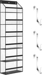 ordinarYone Multiple Layer Clear Over The Door Storage Organizers With 6 Compartments For Efficient Home Organization Saving Space