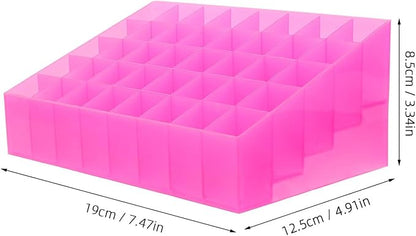 Cabilock 2pcs Slots Lipstick Storage Organizer Creative Cosmetic Holder for Home Shop Space-saving Makeup Desk Display for Lipsticks Jewelry Essentials