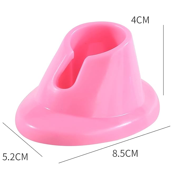 Pink Soft Rubber Nail Polish Bottle Holder Stand Anti-Spill Nail Art Organizer Display Manicure Tools for Nail Art Salon Durable Design Nail Polish