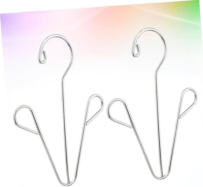 Happyyami Stainless Steel Shoes Drying Rack 2pcs Shoe Hanger Organizer Hooks for Easy Hanging for Household Use and Space Saving in Closets and Bathrooms