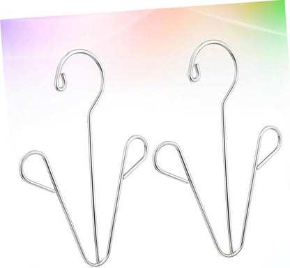 Happyyami Stainless Steel Shoes Drying Rack 2pcs Shoe Hanger Organizer Hooks for Easy Hanging for Household Use and Space Saving in Closets and Bathrooms