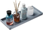Vanity and Bathroom Tray, 11.8" ABS Countertop Organizer,Waterproof Vanity Tray for Toilet Tank,Perfume,Soap,Keys,Bathroom Accessories,Kitchen and Bath Trays,Non Slip Small Trays,Gray
