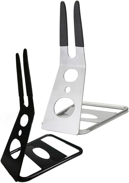 Bike Kickstand Non-Slip Display Bike Stand Foldable Metal Parking Rack Silver Non-Slip Rack Foldable Stand Portable Mountain