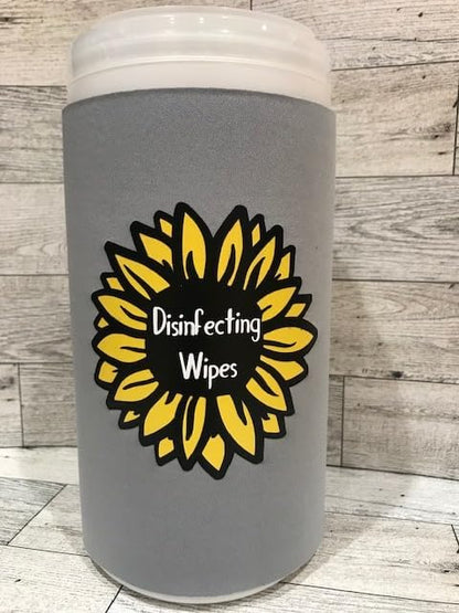 Sunflower Disinfecting Wipe Cover (Large, Gray)