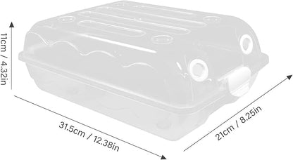 Shoe Storage Box Organizer with Lid, 31.5x21x11cm Thickened Plastic Shoe Container for Closet, Stackable Sneaker and Boot Organizer for Home Storage
