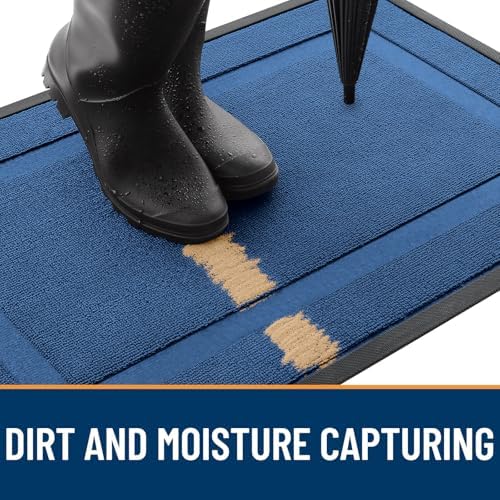 OLANLY Front Door Mat Outside 35x23, All-Season Heavy-Duty Rubber Doormat - Image 4