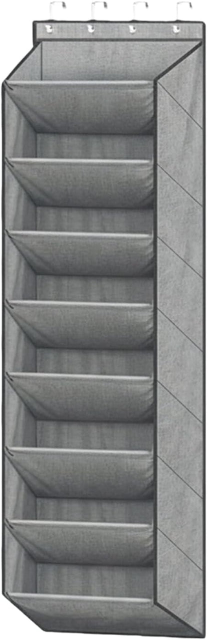 Door Shoe Rack,8 Tiers Boot Holder | Shoe Organizer for Closet with Large Deep Pockets | for Closet Wall Door Bedroom Dorm RV Boot Sock Headphone