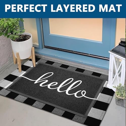 EARTHALL Funny Hello Mats Outside/Inside 59"x24", Front Door Mat Outdoor Entrance, Indoor Outdoor Mats for Home Entrance, Funny Doormat Outside/Inside Entry, Front Porch Decor for Farmhouse - Image 3