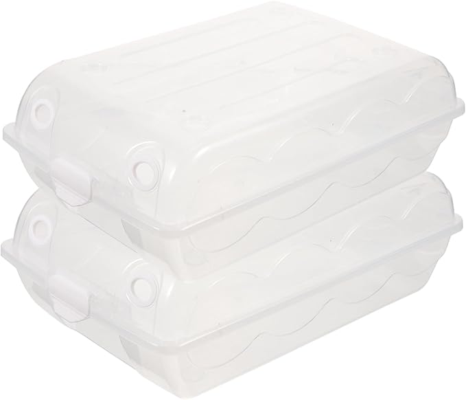 SOLUSTRE 2pcs Thicken Plastic Shoe Storage Box Decorative Box Stackable for Men Women Style