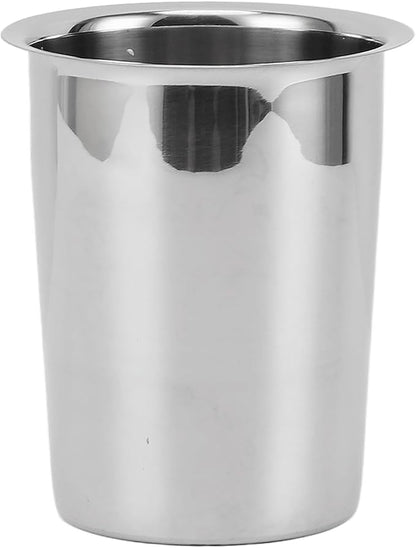 Countertop Utensil Holder Stainless Steel, No Hole Stainless Steel Kitchen Utensil Holder, 5.4x4.5x3.4in Large Stainless Utensil Holder for Kitchen Counter, Knives, Forks