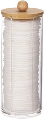 Tecbeauty Cotton Pads Holder Makeup Removers Bathroom Organizer Storage Cotton Rounds, Clear