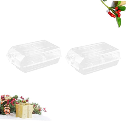 2pcs Large Transparent Plastic Shoe Storage Box Stackable and Dustproof Design for Men and Women for Organizing Sneakers and Footwear White