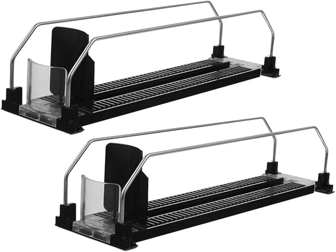 Levemolo 2pcs Fridge Drink Pusher Machine Automatic Beverage Organizer Soda Can Organizer for Refrigerator