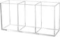 Cerpourt Clear Makeup Brush Organizer,Acrylic Cosmetic Brushes Storage Holder with 3 Slots,Pencil Pen Holder for Desk,Desk Organizer and Accessories for Vanity