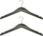 Slim Luxe Wood Top Hangers, Heavy Duty Pants Hangers, Skirt Hangers, Coat Hangers- Clothes Hangers - Non Slip, Slim and Space Saving Hanger. (Ash Grey, 24)