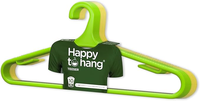Teeser 10 Piece Polypropylene Hanger,