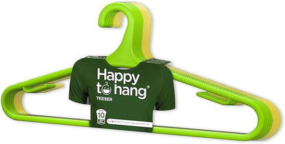 Teeser 10 Piece Polypropylene Hanger,