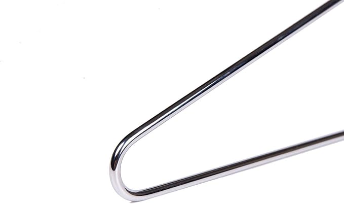 Quality Hangers 16 Pack Stainless Steel Wire Hangers - Ultra Thick 4mm Metal Hangers & Wire Coat Hangers, Seamless Non-Welded Design for Heavy-Duty Closet Organization