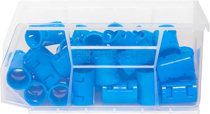 Akro-Mils 30230 AkroBins Plastic Storage Bins, Space-Saving Stackable Bins for Garage, Pantry, Craft Organization, 11" x 5" x 5", Clear, 12-Pack