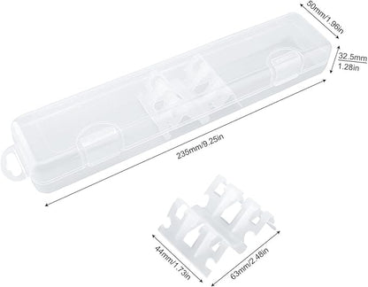 Transparent Tableware Storage Case, Portable Flatware Utensil Box, Clear Cutlery Organziers Container for Spoon Fork Chopsticks for Travel Camping Picnic (A)