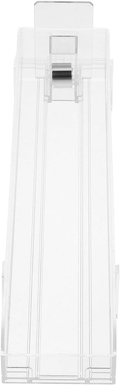 Zerodeko Convenience Store Beverage Pusher Tray Rack Retail Can Organizer for Refrigerator Self Pushing Soda Can Dispenser Dual Sided Design 4CM High Long
