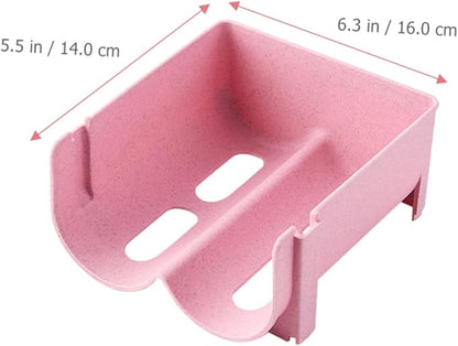 3pcs Pink Refrigerator Drink Organizer Stackable Beer Bottle Rack for Pantry Soda Can Dispenser Fridge Rack