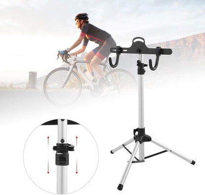 Triangle Bike Hanging Rack, Adjustable Repair Display Stand for Road Bike Parking