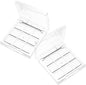 NOLITOY 2pcs Compact Transparent Empty Eyeshadow Box 9-Color Diy Refillable Makeup Palette Travel-Friendly Cosmetic Container 2.56 Inches