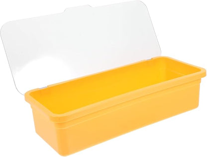 Alipis Stackable Cutlery Storage Organizer with Lid Space-saving Drainage Design for Kitchen Counter Versatile Utensil Holder for Dining Buffets and Holidays Plastic