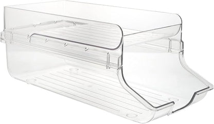 Soda Can Organizer Rack Refrigerator Holder for Beverage Cans Transparent Design for Easy Viewing Storage for Fridge and Pantry