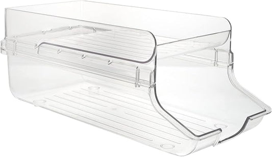 Soda Can Organizer Rack Refrigerator Holder for Beverage Cans Transparent Design for Easy Viewing Storage for Fridge and Pantry