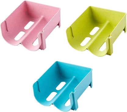 SOLUSTRE Freezer Organizer Bins 3pcs Refrigerator Drawer Storage Boxes Drink Box