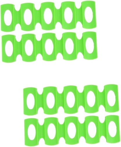PRETYZOOM 4pcs Beverage Storage Mat Fridge Can Holder Beer Bottles Stacker Pourers for Alcohol Drink Fridge Organizer