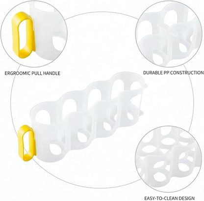 Stacking Can Dispenser, Vertical Soda Organizer Rack for Fridge & Pantry, Slim PP Plastic Storage