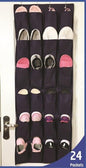 UNIWARE Space Saving Organizer (19"x58" Navy Blue 24 Pair Shoe Organizer)