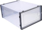 SOLUSTRE 2 Pcs Sturdy Plastic Shoe Storage Box Drawer Type Design Organizing Container for Closet for Sneakers and Boots Style