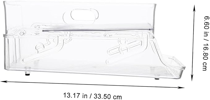 Double Layer Lift Drink Rack Fridge Dispenser for Canned Organizers Beverage Can Storage Holder