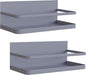 Magnetic Spice Rack Organizer Single Tier Refrigerator Spice Storage Shelf, Easy to Install The Side of The Refrigerator Can Hold spices (Gray 2)
