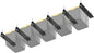 WALMANN Ceiling Tote Storage Rails, Heavy Duty Garage Ceiling Bin Storage Rack Adjustable Tote Slide Rail(6 Pack for 5 Bins, Bins Are Not Included)