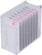 Acrylic Transparent Eyelash Storage Box, 8 Layers False Eyelashes Glue Pallet Holder Display Grafting Eye lashes Extension Close-Packed Display with 8 Pallets Clear Makeup Organizer (White)