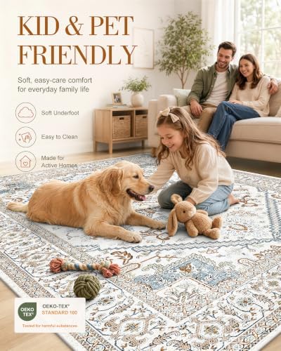 OLANLY 2x3 Washable Small Rug Non Slip Indoor Door Mat for Entryway Bedside - Image 5