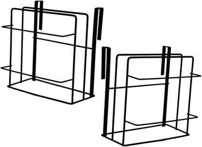 2pcs Cabinet Door Organizer Kitchen Towel Hanger Cabinet Storage Rack Organizers Efficient Kitchen Helper